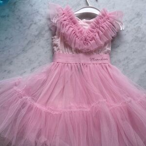 Monalisa pink tulle dress for kids size 3